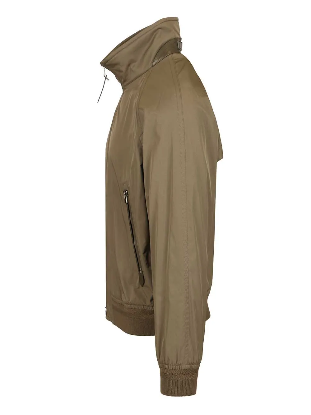 Tom Ford Ribbed Hem Zip Jacket