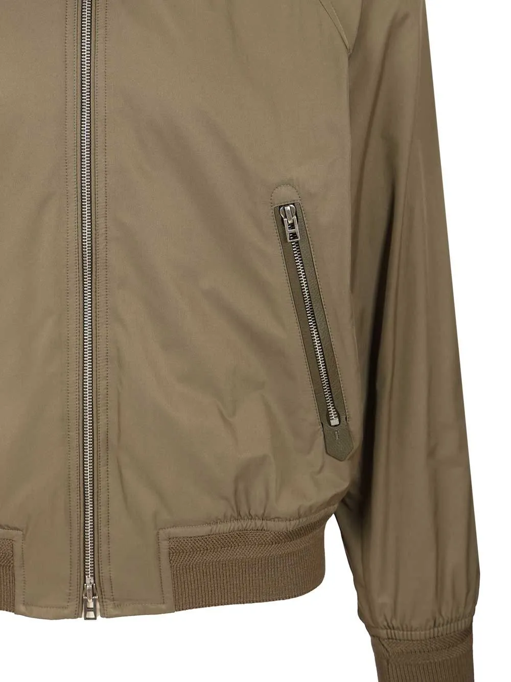 Tom Ford Ribbed Hem Zip Jacket