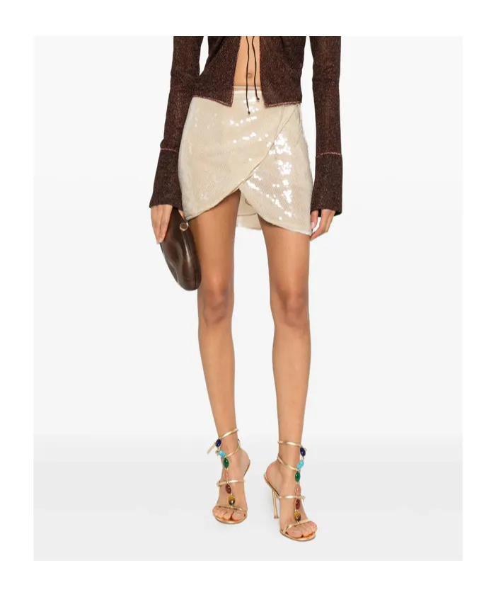 Osree Sequin Embellished Mini Skirt