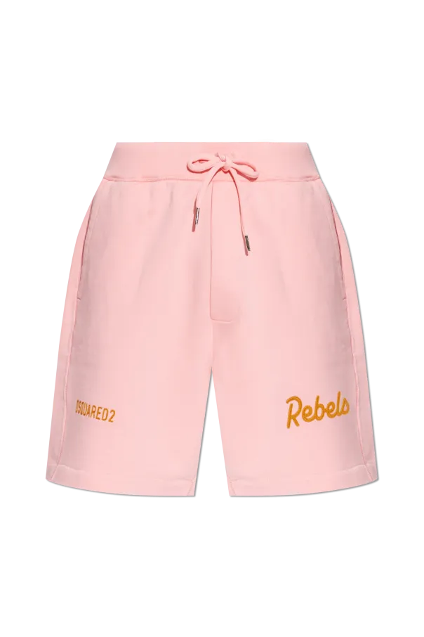 Dsquared2 Logo Embroidered Drawstring Shorts