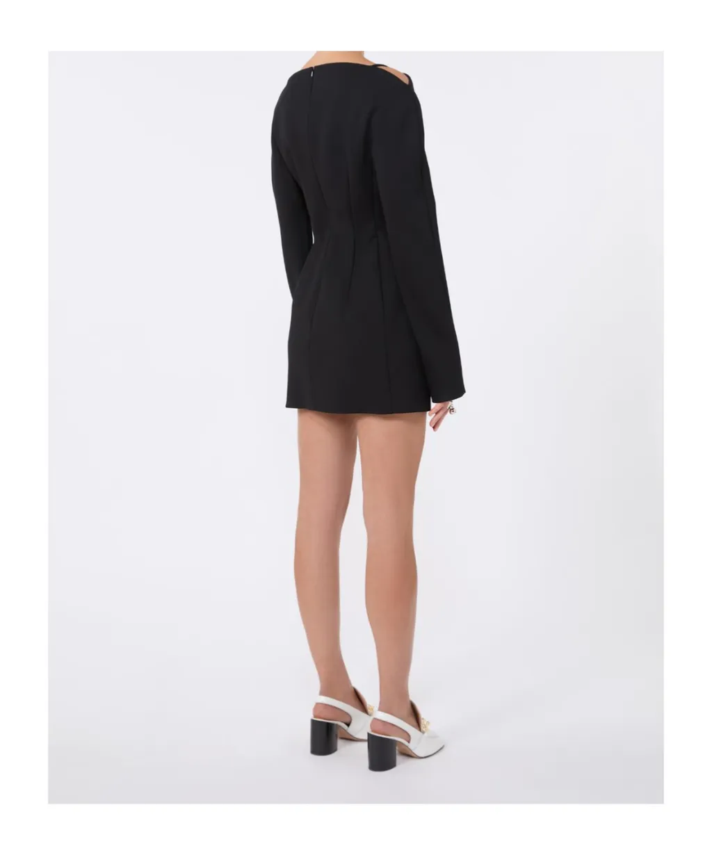 Short Fitted Crepe Dress