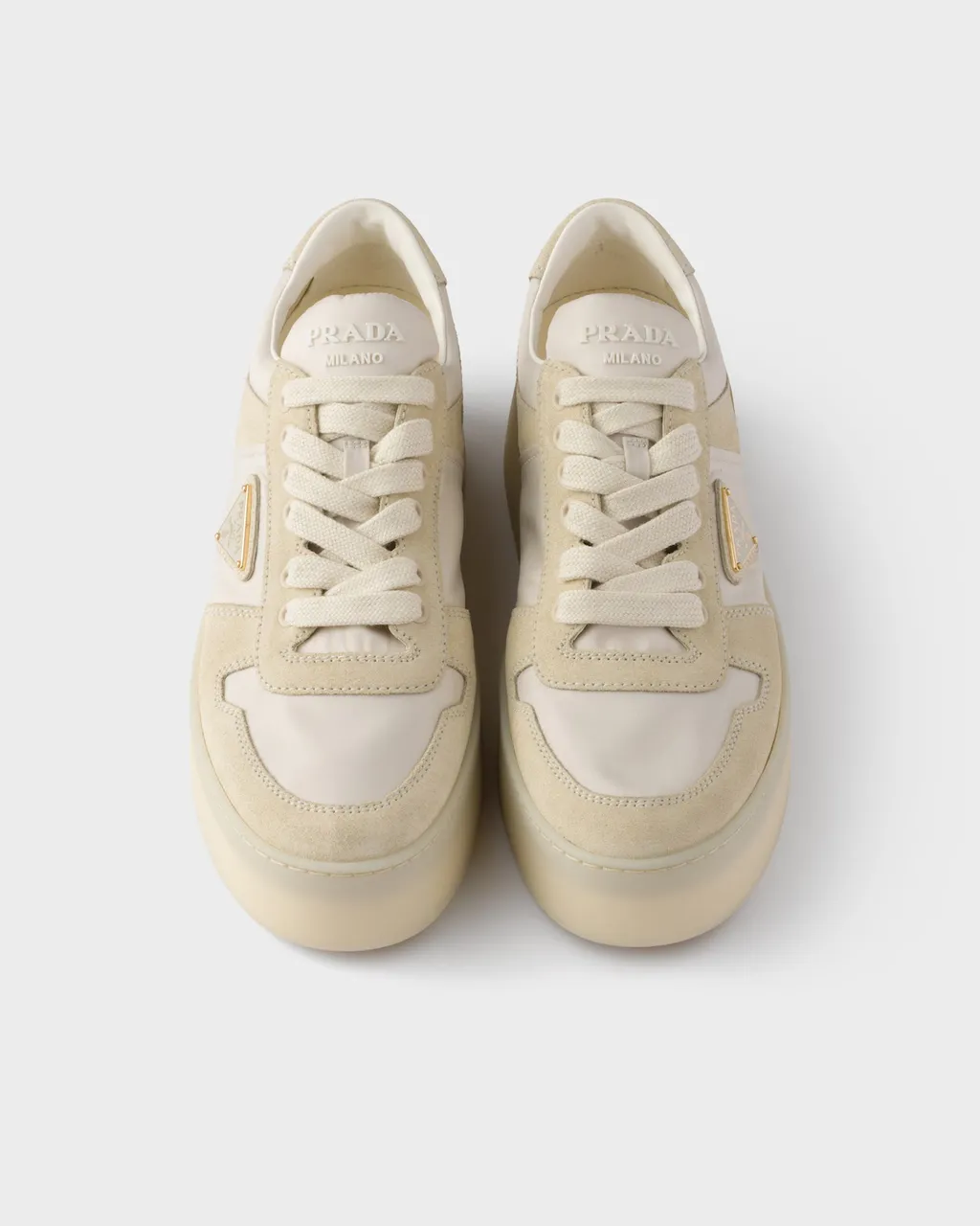 Downtown Bold Re-Nylon And Suede Sneakers