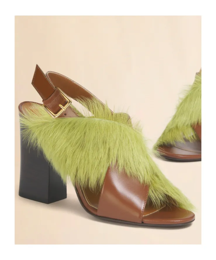Marni Block-Heeled Slingback Sandals