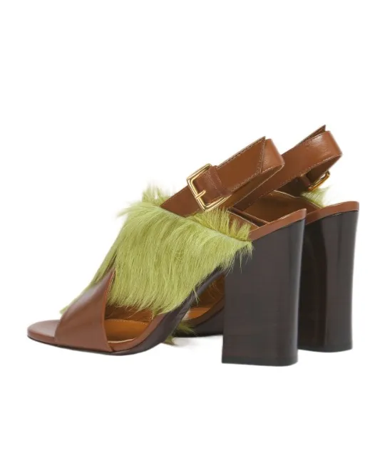 Marni Block-Heeled Slingback Sandals