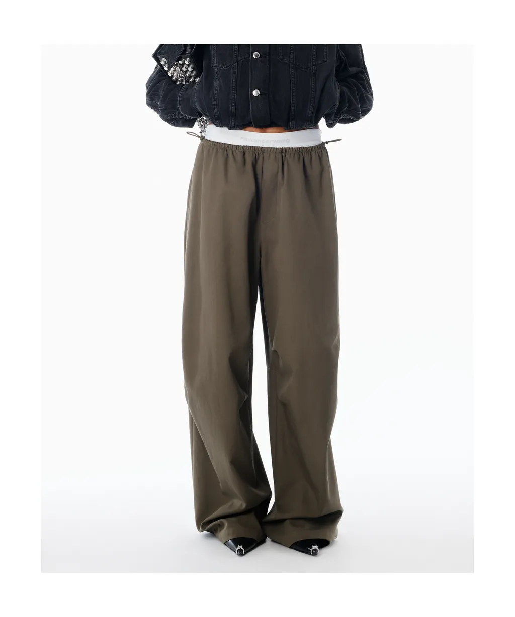 Alexander Wang Double Layer Waist Trousers
