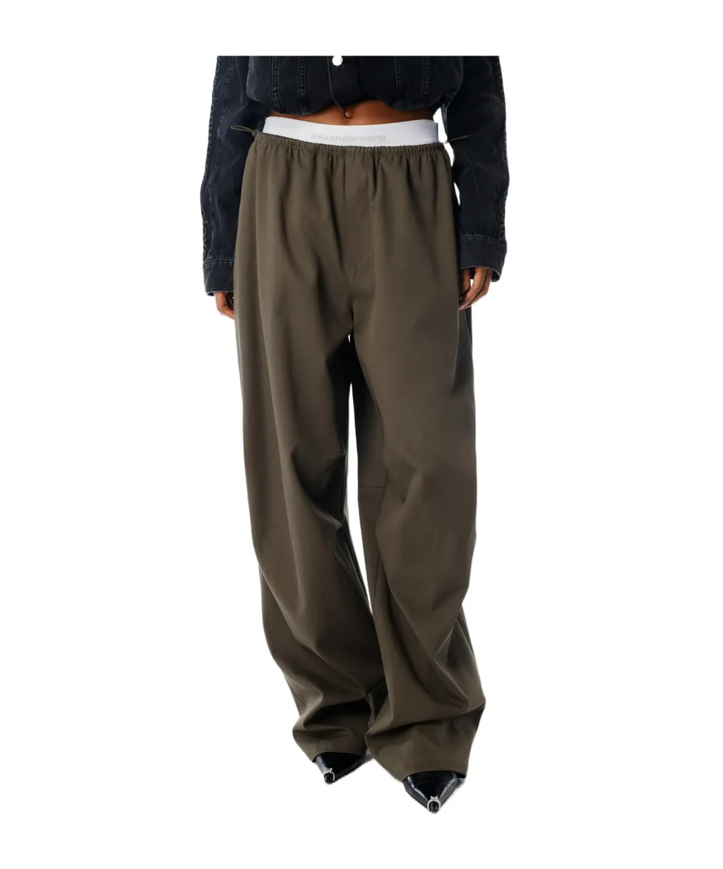 Alexander Wang Double Layer Waist Trousers