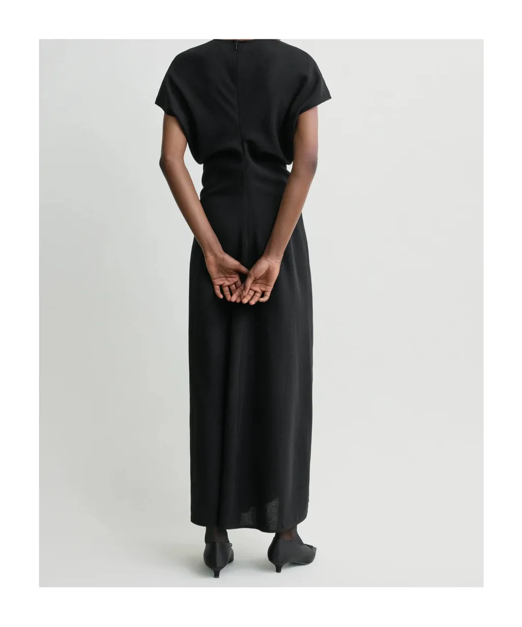TotÊMe Slouched-Waist Crewneck Dress