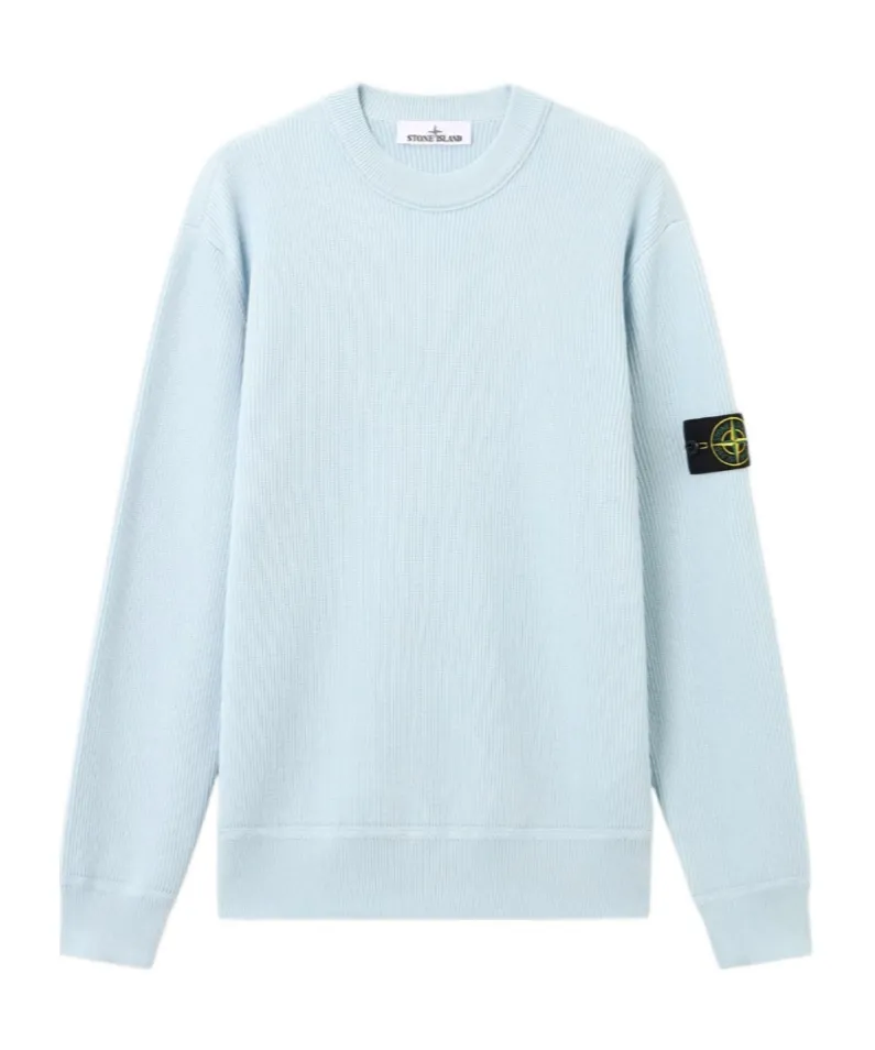Stone Island Logo Patch Crewneck Sweatshirt