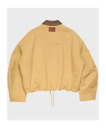 Acne Studios Faux Leather Collar Jacket