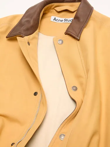 Acne Studios Faux Leather Collar Jacket