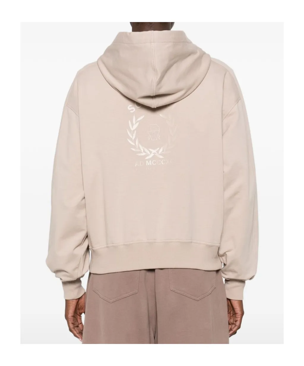 Brunello Cucinelli Drawstring Zipped Hoodie