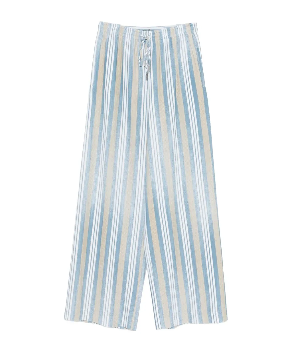 Striped Drawstring Trousers
