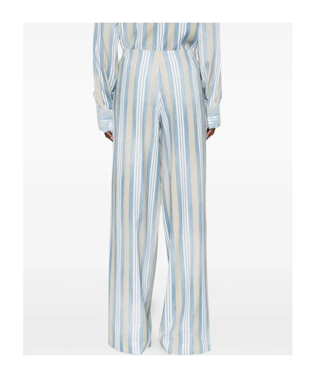 Striped Drawstring Trousers