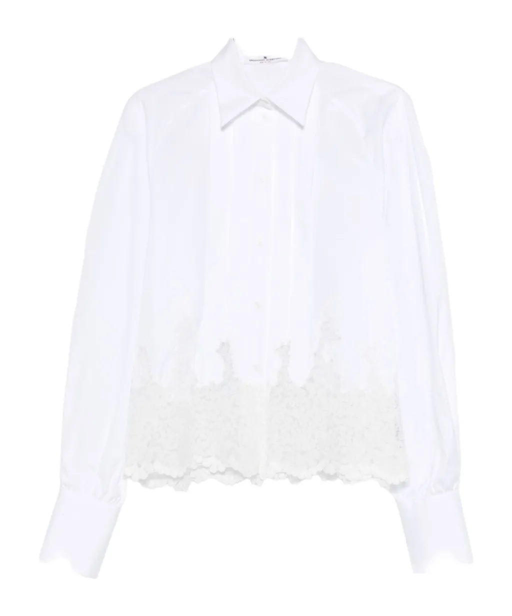 Ermanno Scervino Long Sleeved Lace Shirt