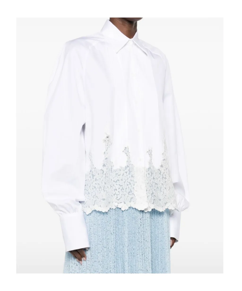Ermanno Scervino Long Sleeved Lace Shirt