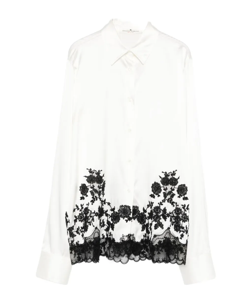 Lace Embroidered Shirt