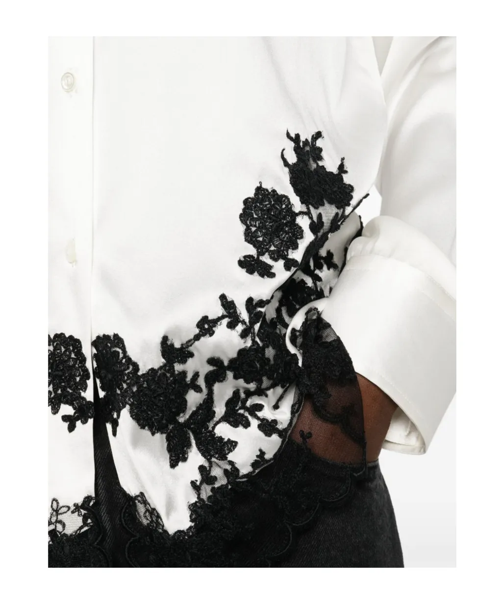 Lace Embroidered Shirt