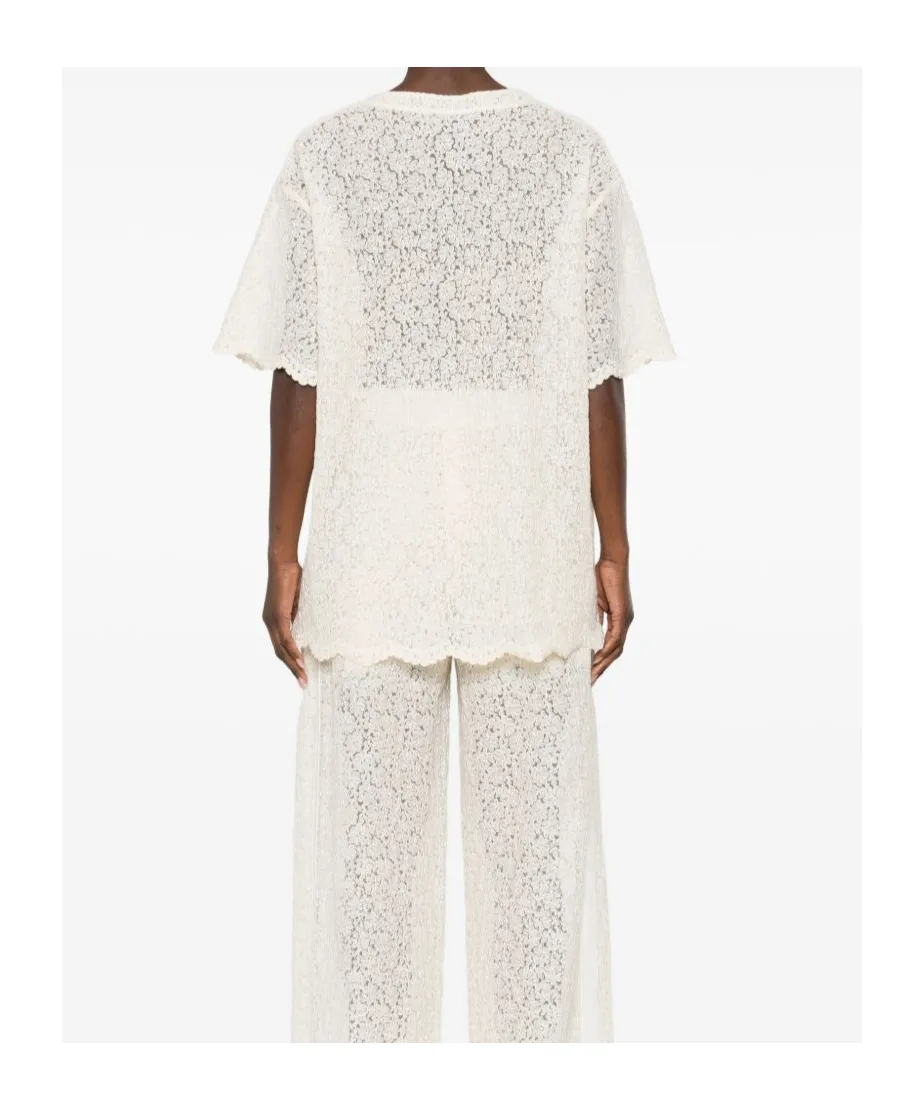 Scalloped Lace Top