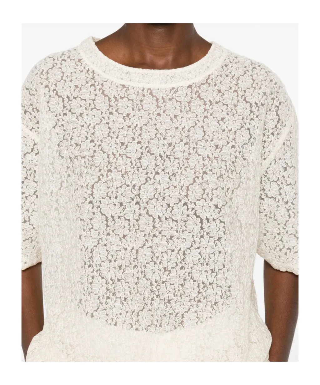 Scalloped Lace Top
