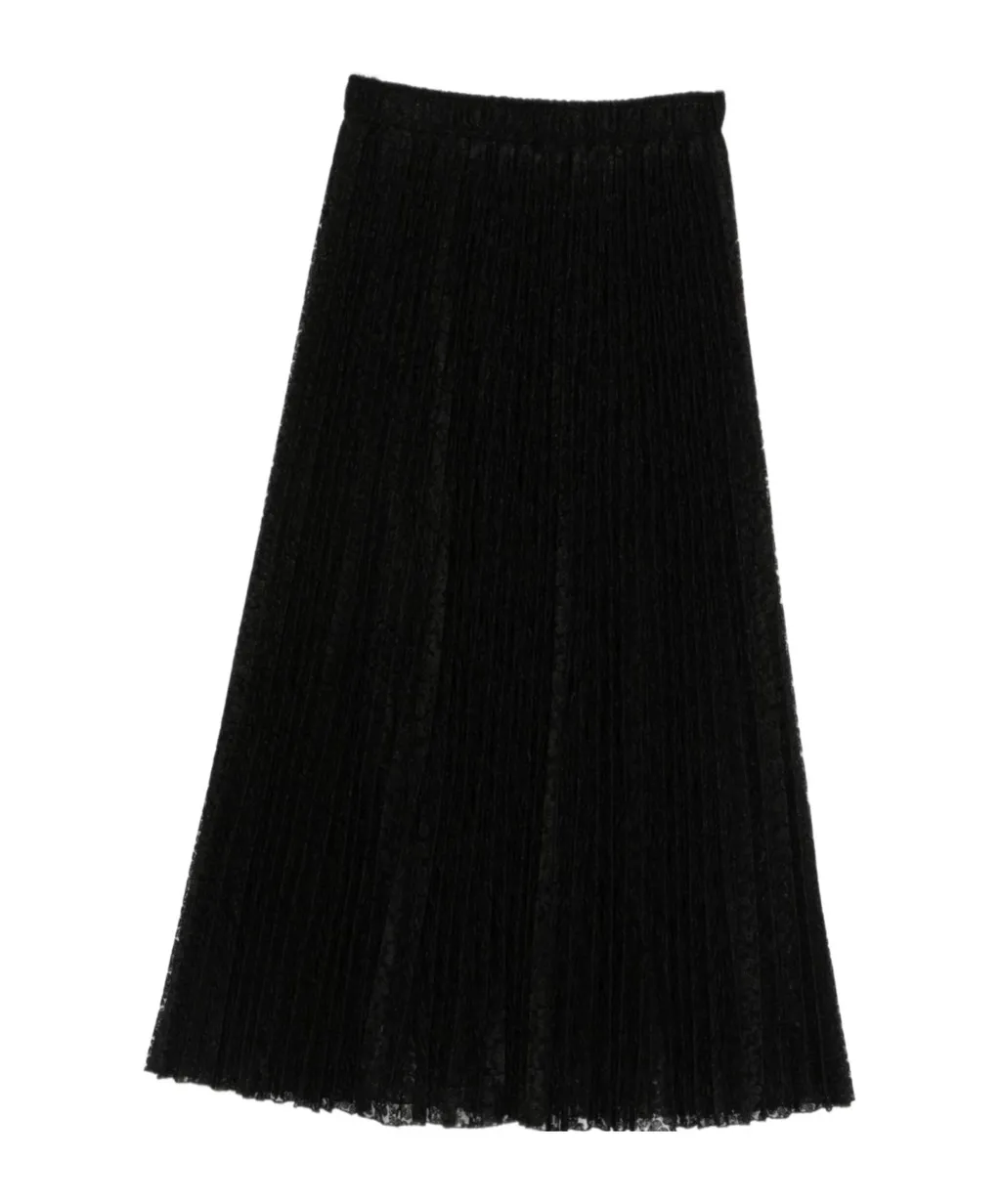 Plissé Midi Skirt
