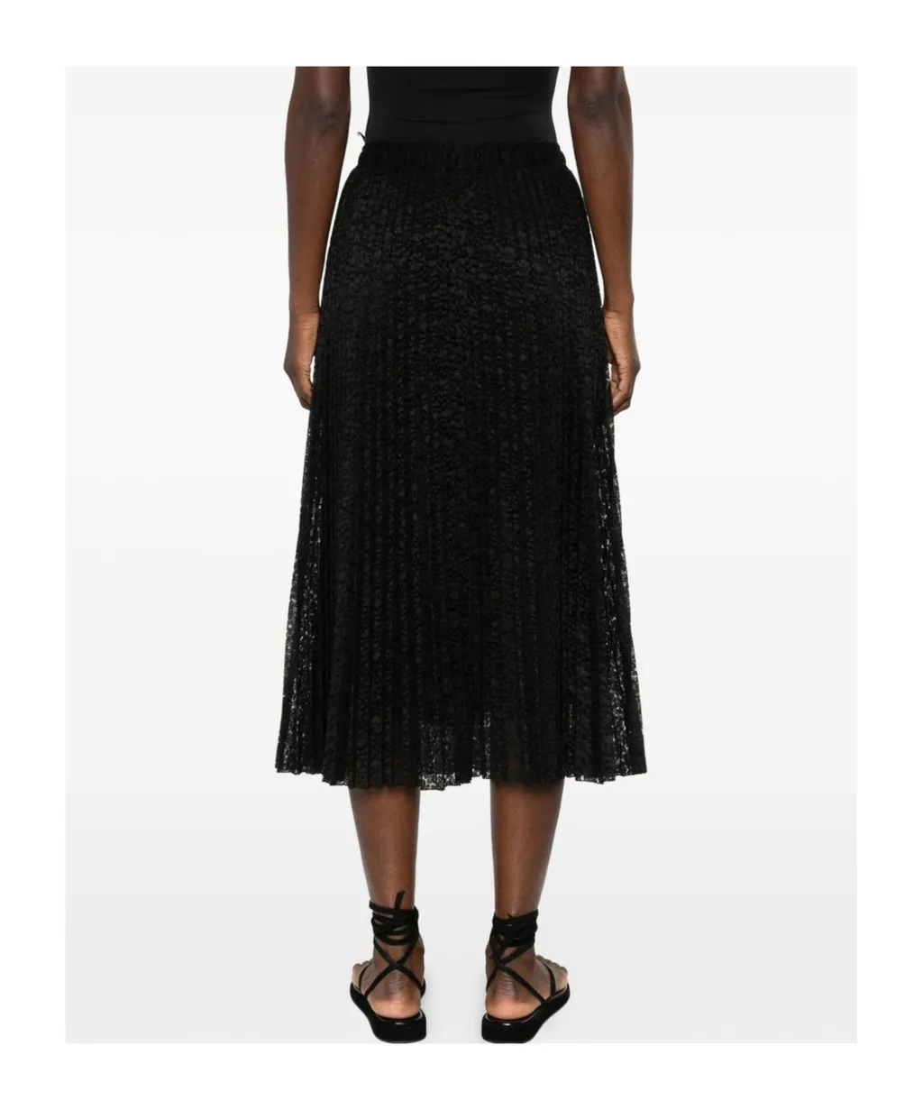 Plissé Midi Skirt