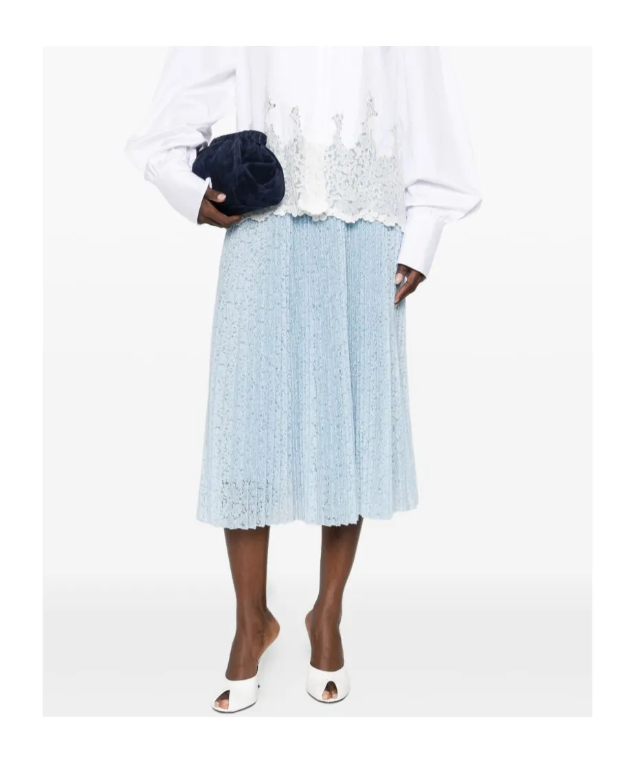 Pleated Midi Skirt