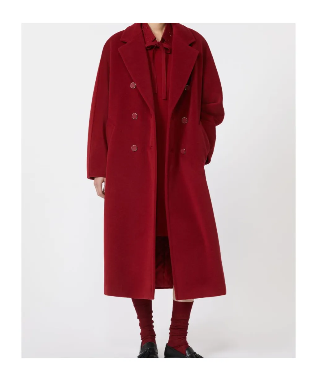 Wool And Cashmere Long-Sleeved Coat