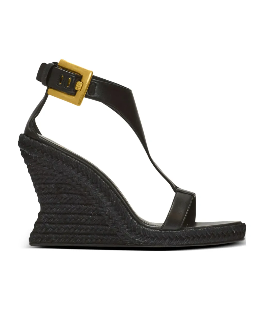 Balmain Anthem Wedge Espadrilles