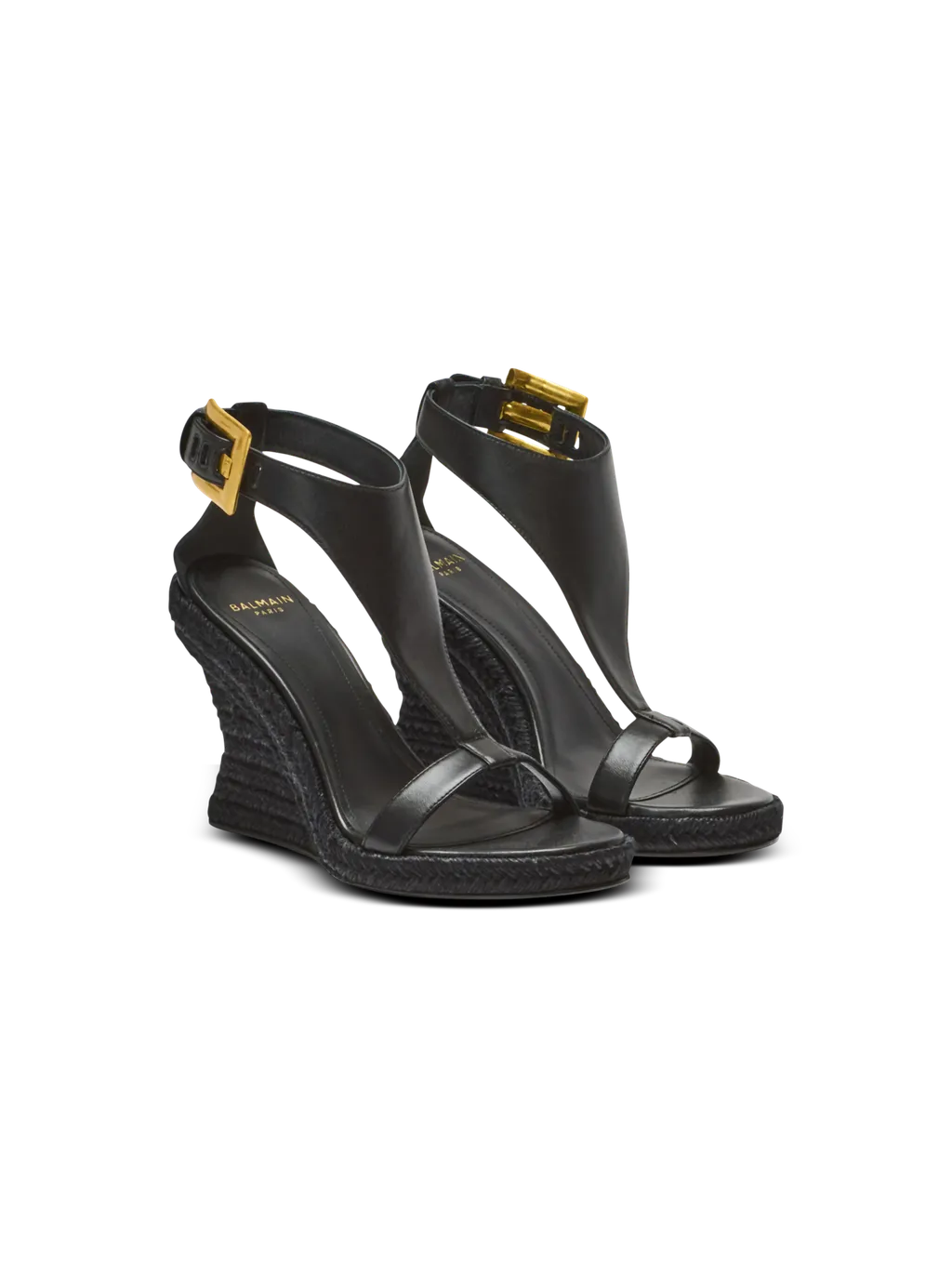 Balmain Anthem Wedge Espadrilles