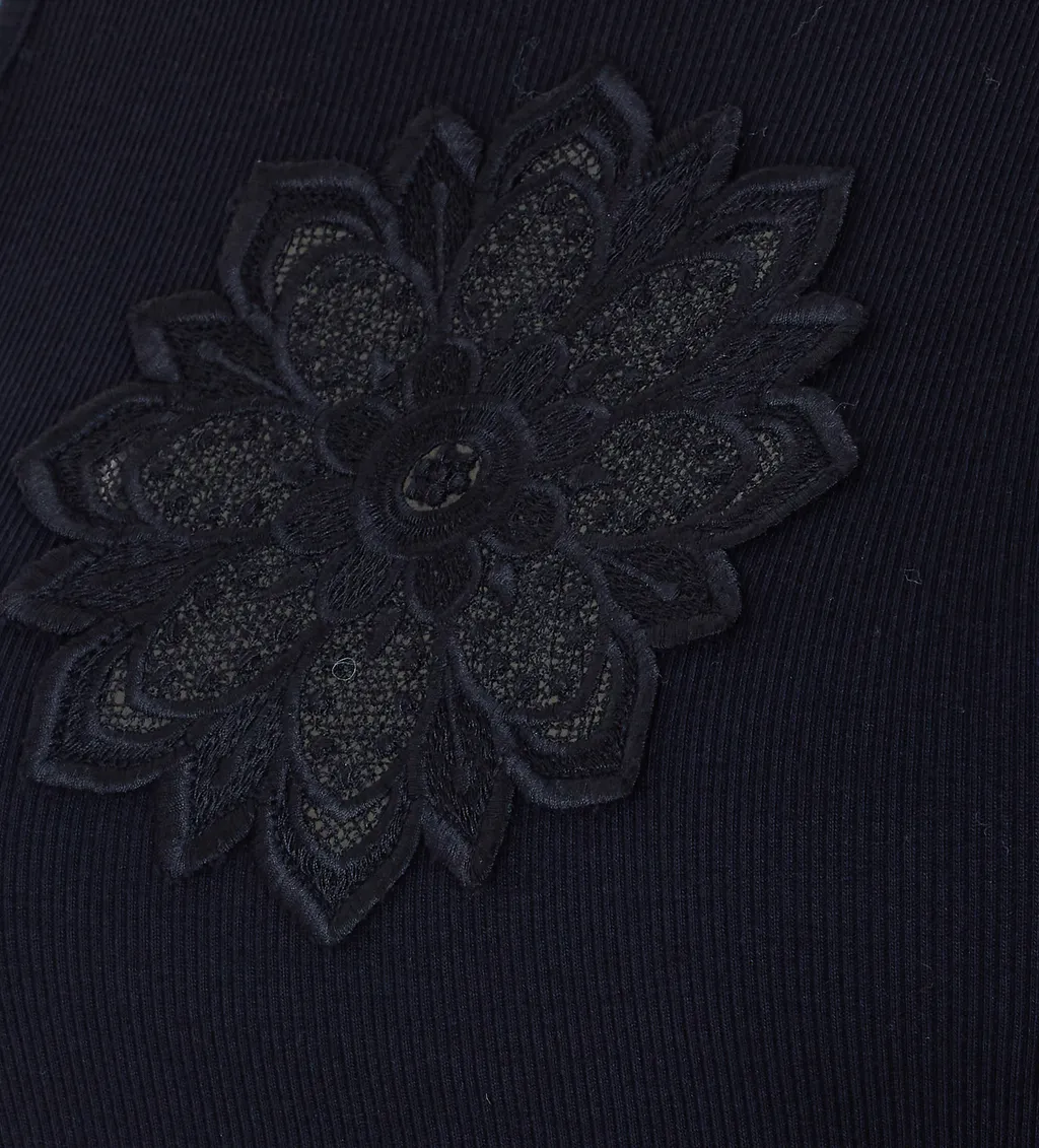 Twinset Floral Embroidered Tank Top