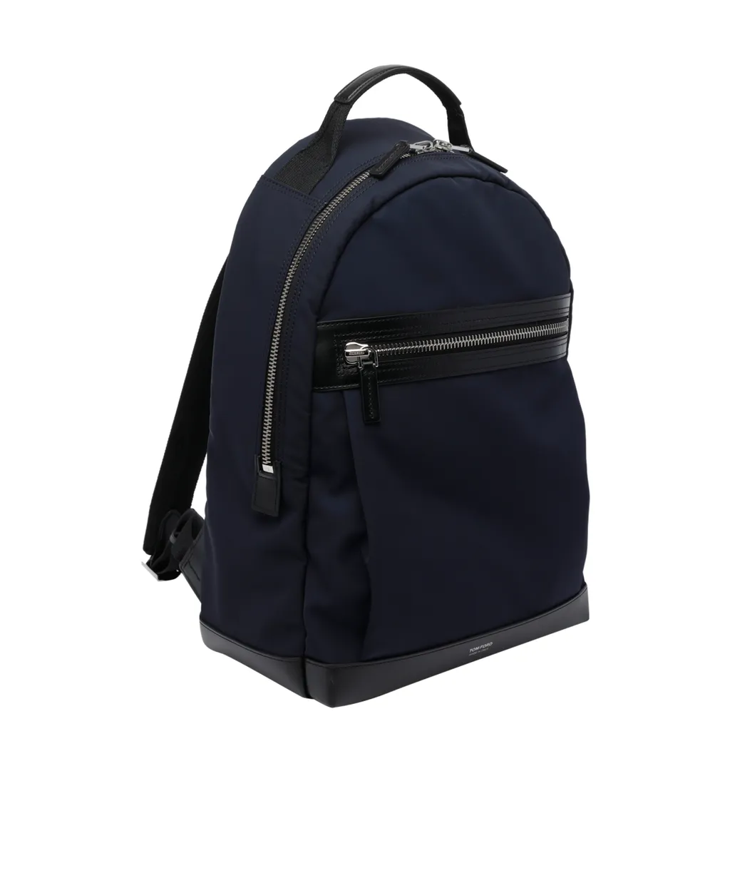Tom Ford Logo Printed Zip-Around Backpack
