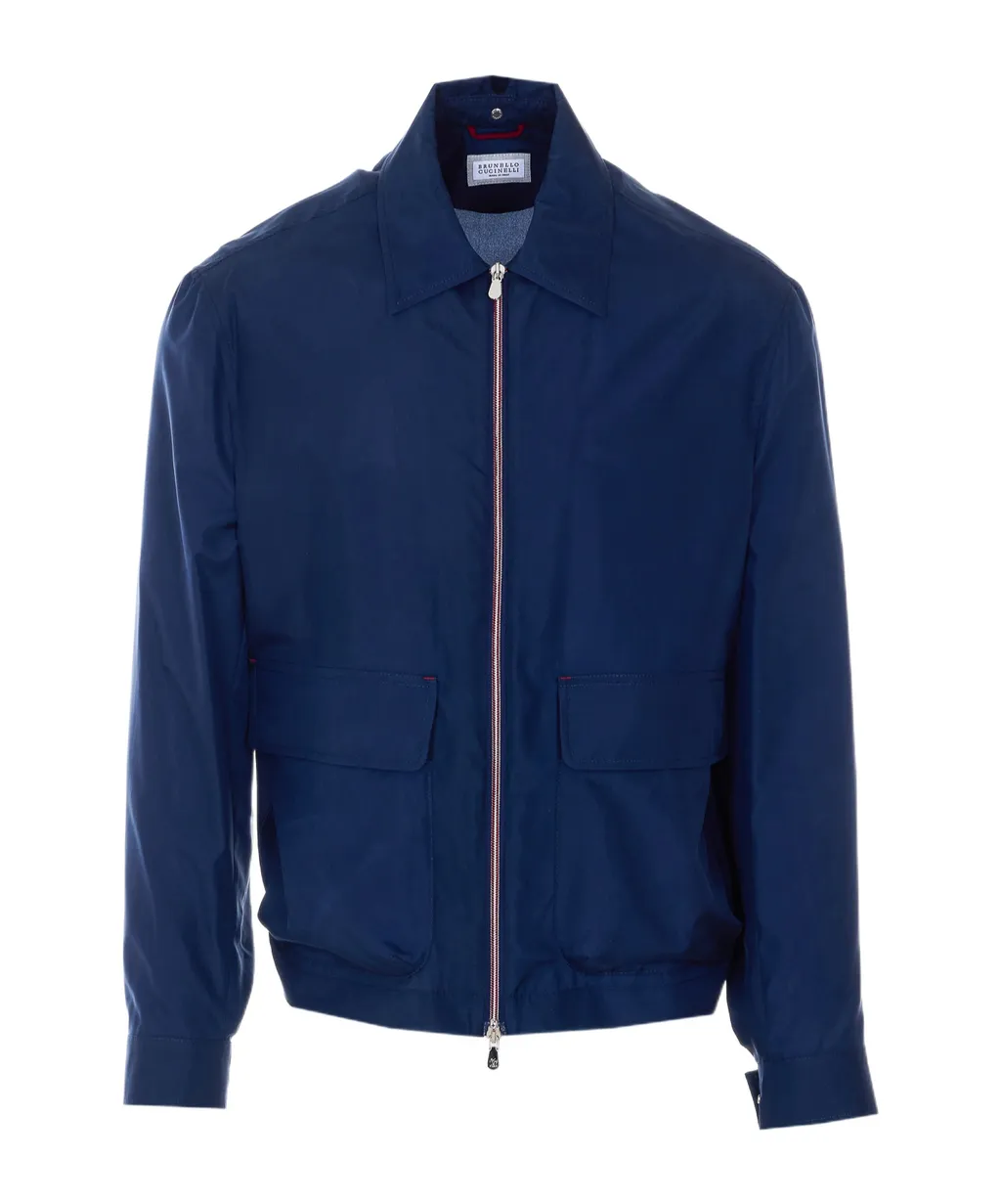Brunello Cucinelli Zip-Up Shirt Jacket