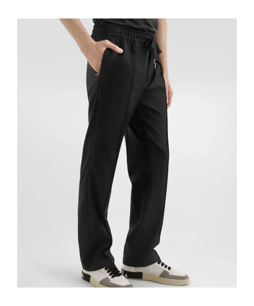 Striped Wool Sweatpants