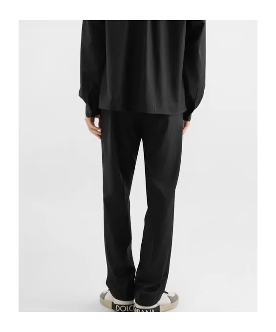 Striped Wool Sweatpants