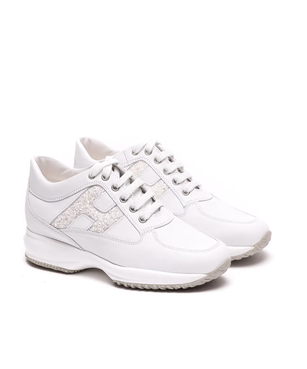 Hogan Embellished Lace-Up Sneakers