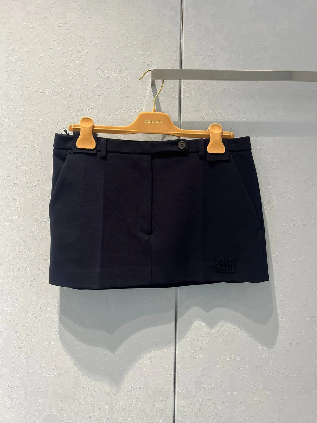 Miu Miu Logo-Detailed Mini Skirt