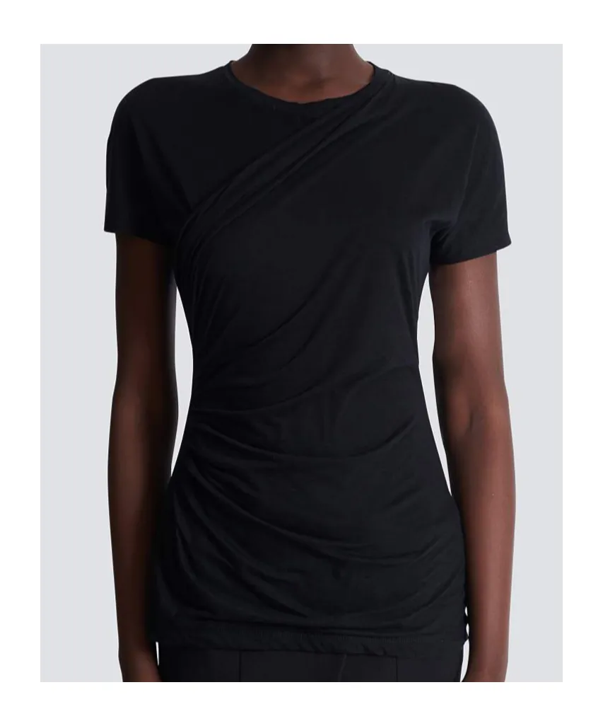 Balmain Gather Detailed Crewneck T-Shirt