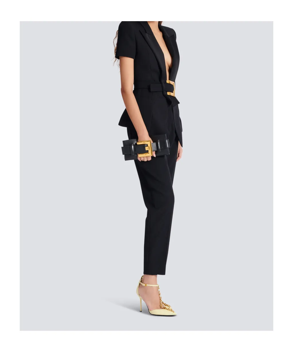Balmain Belted V-Neck Jacket