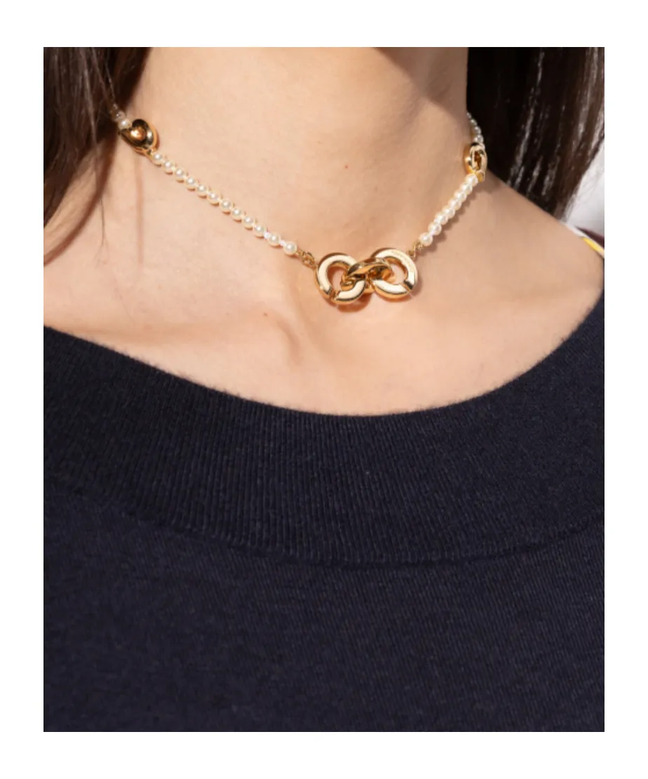 Crystal Pearl Necklace