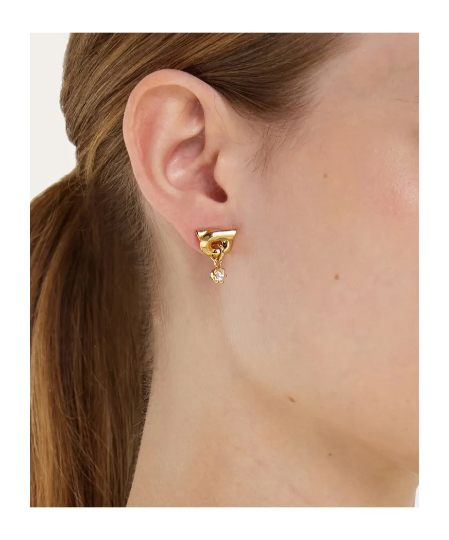 Gancini Earrings With Pendant