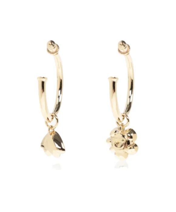 Round Earrings With Pendants