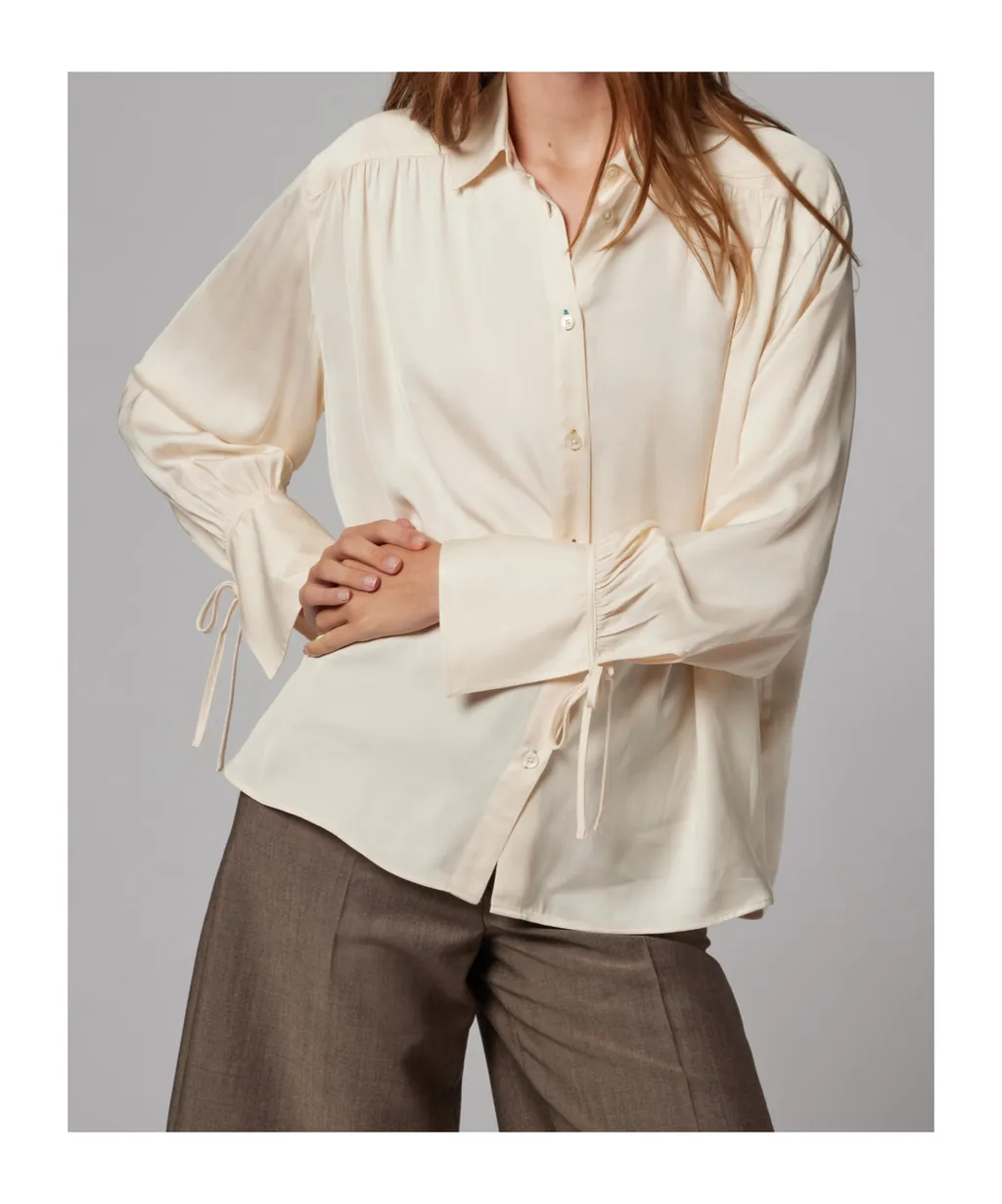 Ps Paul Smith Pleated Satin Shirt