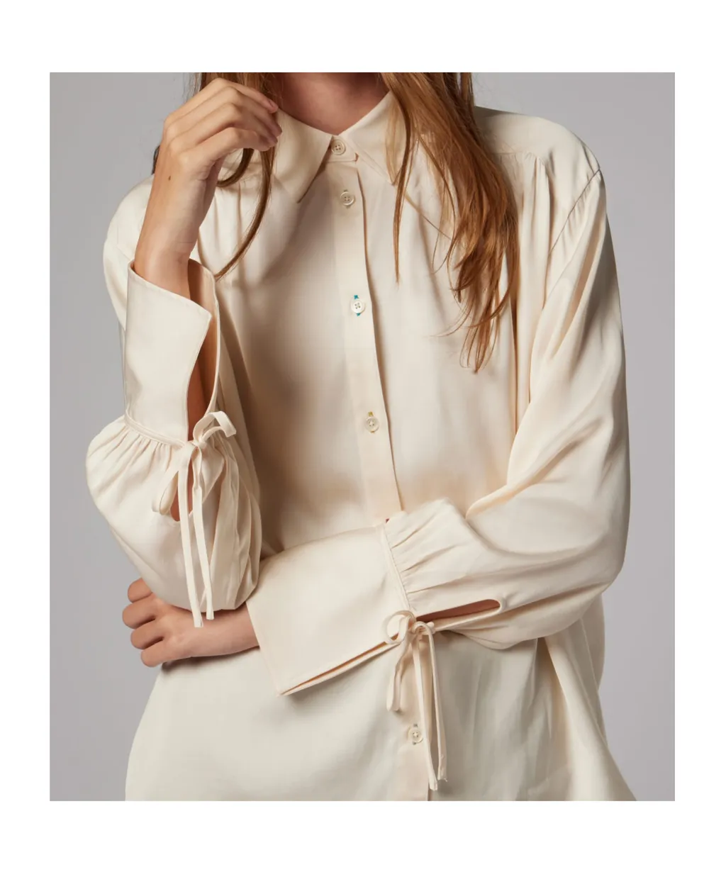 Ps Paul Smith Pleated Satin Shirt