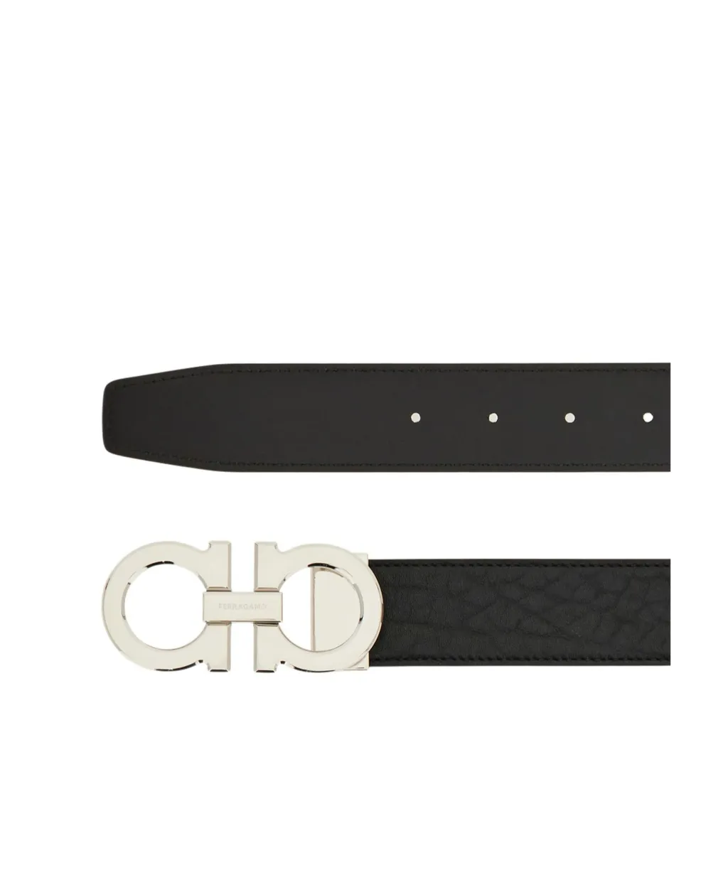 Reversible And Adjustable Gancini Belt