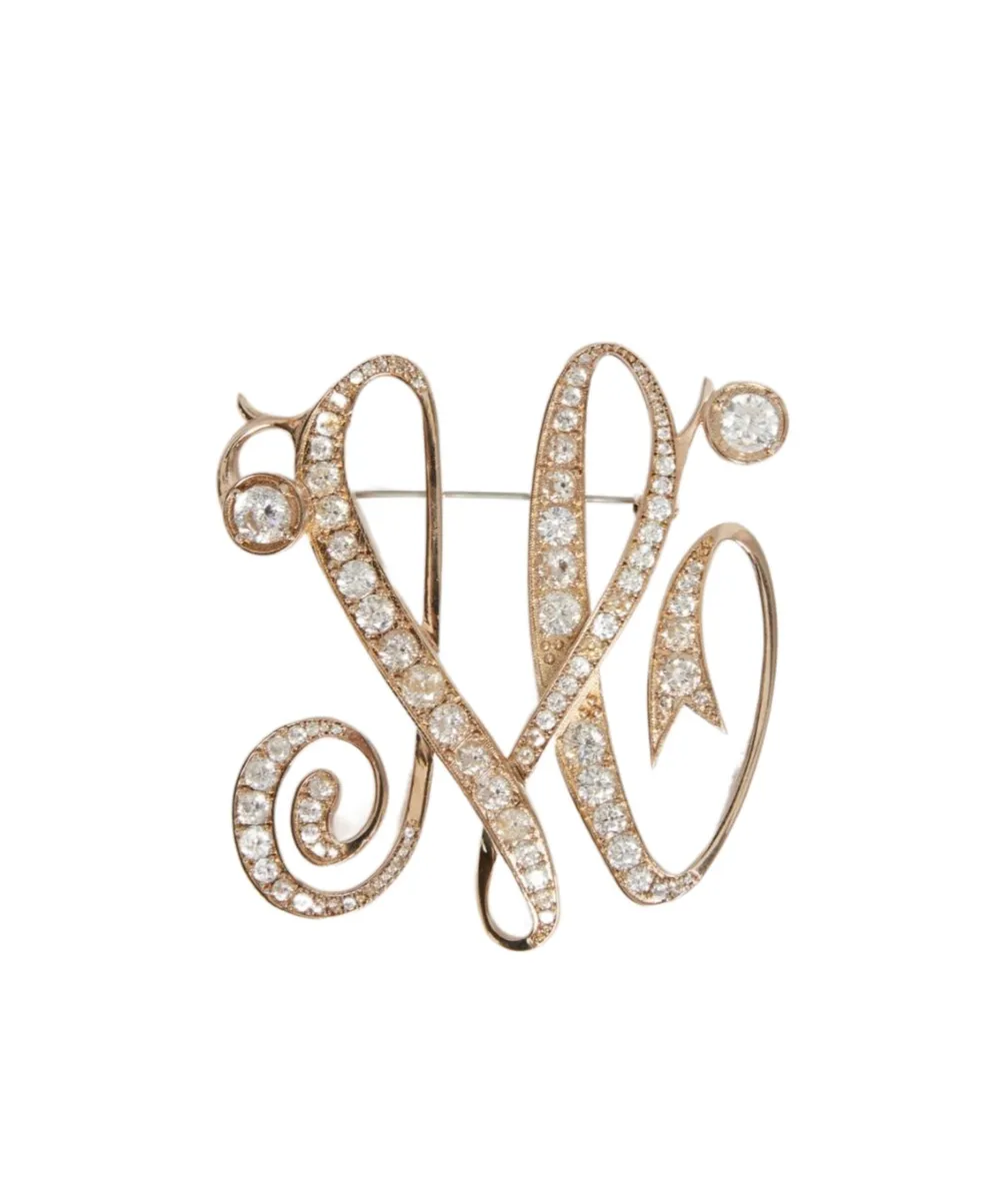 Letter Brooch