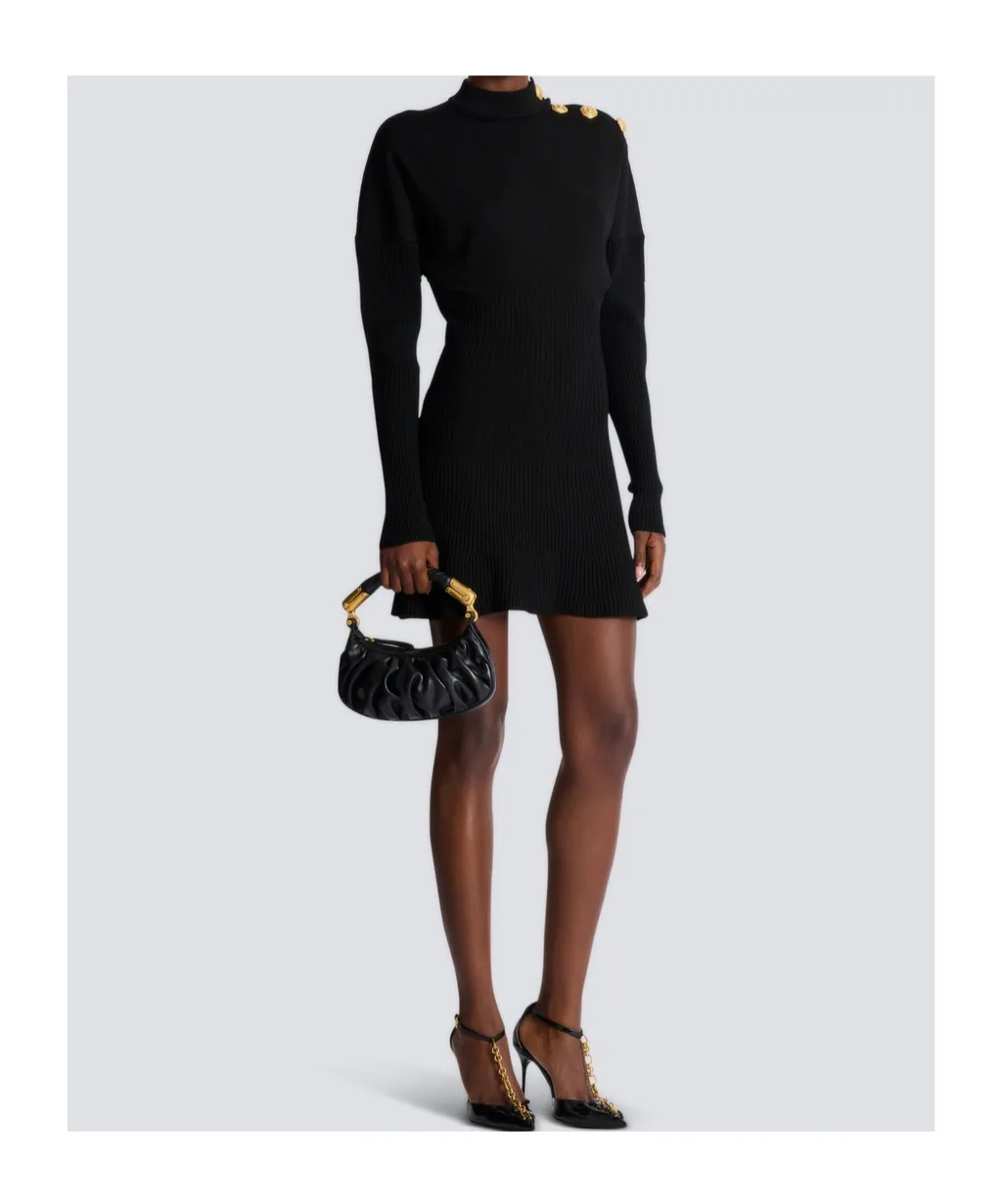 Short Flared Knit Dress