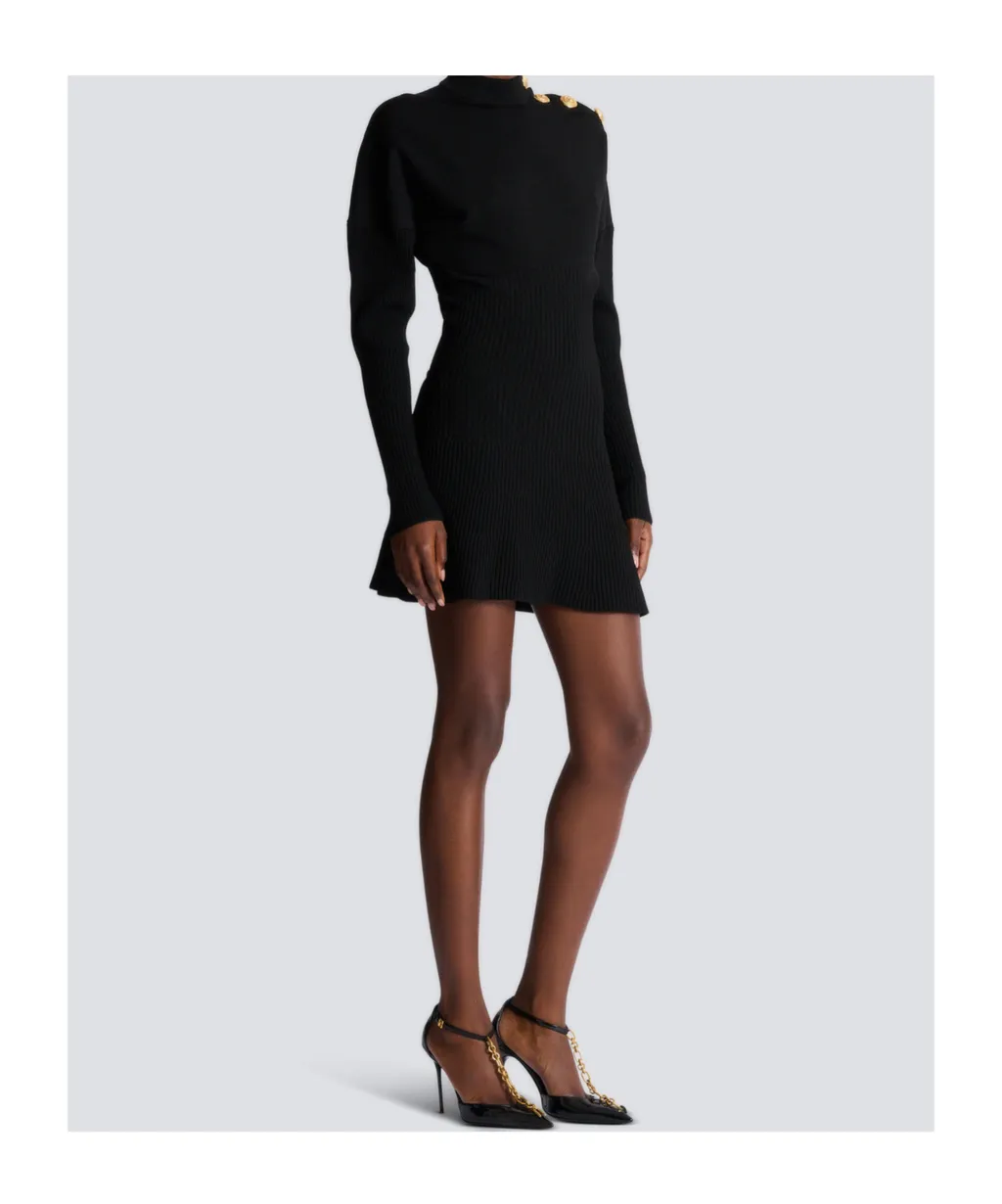 Short Flared Knit Dress