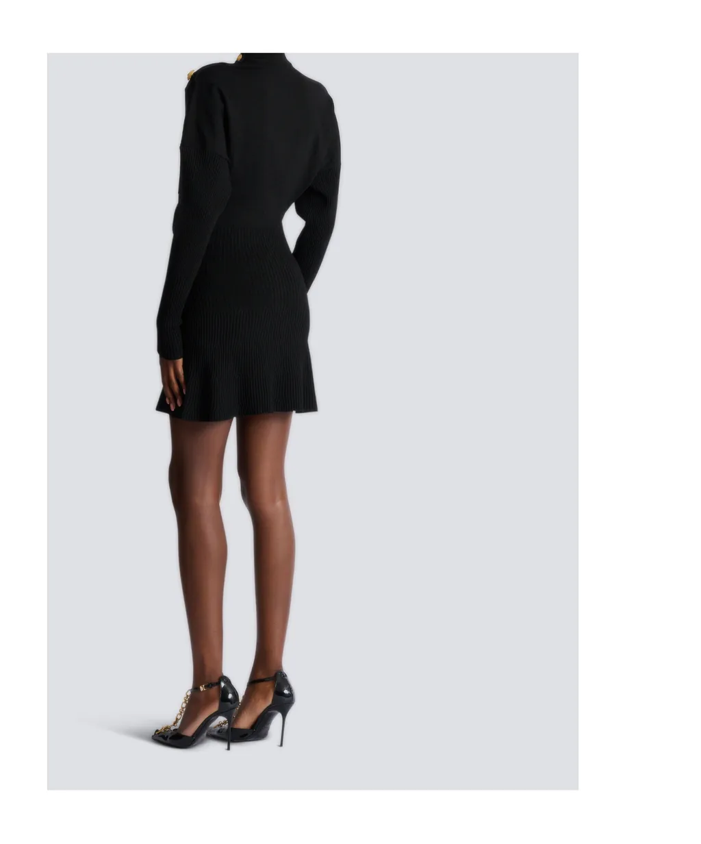 Short Flared Knit Dress