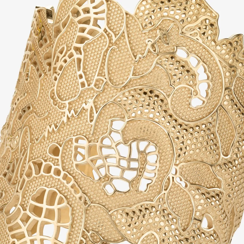 Jimmy Choo Lace Cut-Out Cuff Bracelet