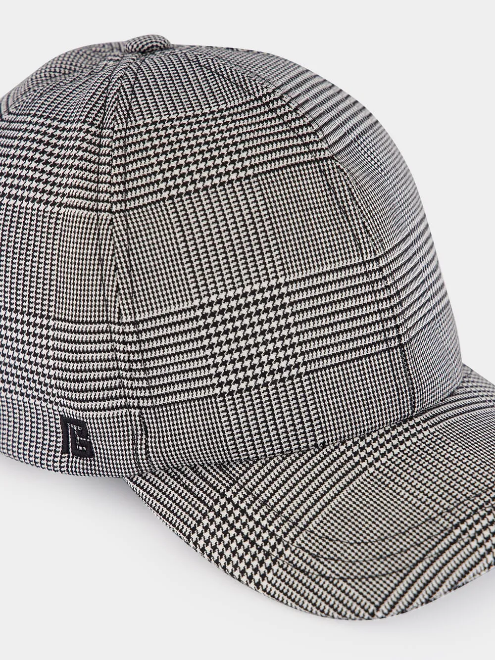 Balmain Checkered Baseball Cap